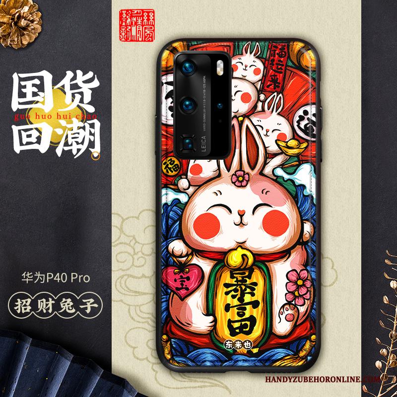 Huawei P40 Pro Hoesje Scheppend Anti-fall Telefoon Kleur Lovers Chinese Stijl