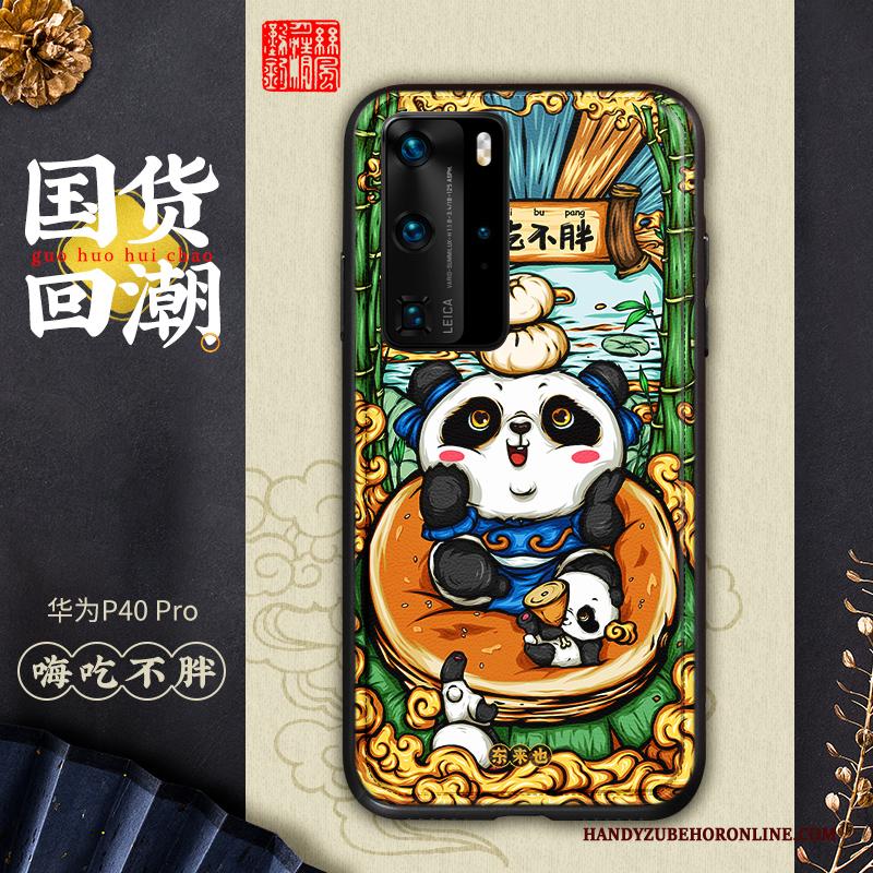 Huawei P40 Pro Hoesje Scheppend Anti-fall Telefoon Kleur Lovers Chinese Stijl