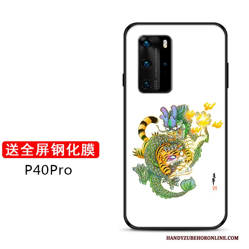 Huawei P40 Pro Mooie Bescherming Hoesje Telefoon Siliconen Trend Net Red Pas