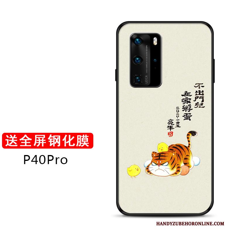 Huawei P40 Pro Mooie Bescherming Hoesje Telefoon Siliconen Trend Net Red Pas