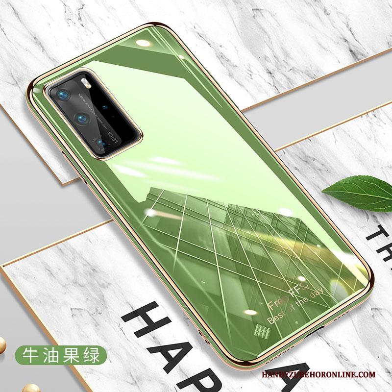 Huawei P40 Pro Nieuw All Inclusive Groen Eenvoudige Hoesje Dun Net Red