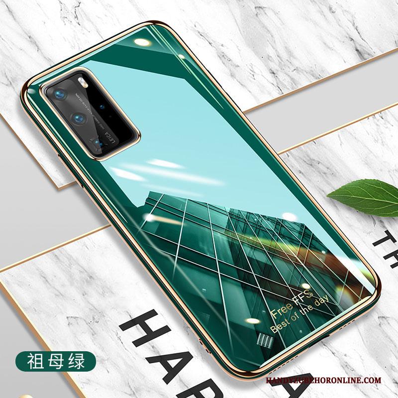 Huawei P40 Pro Nieuw All Inclusive Groen Eenvoudige Hoesje Dun Net Red