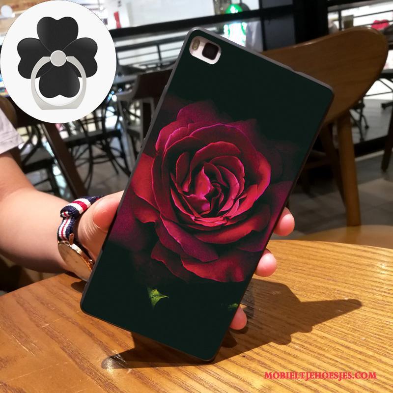 Huawei P8 Bescherming Trend Hoge Hoes Hoesje Kunst Siliconen