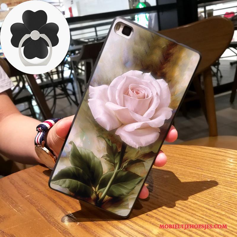 Huawei P8 Bescherming Trend Hoge Hoes Hoesje Kunst Siliconen