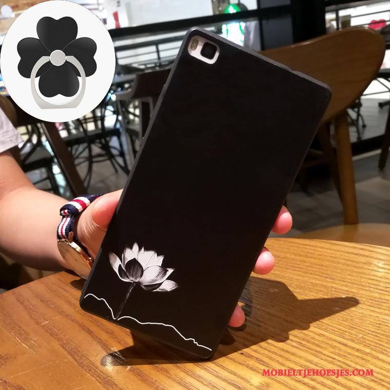 Huawei P8 Bescherming Trend Hoge Hoes Hoesje Kunst Siliconen