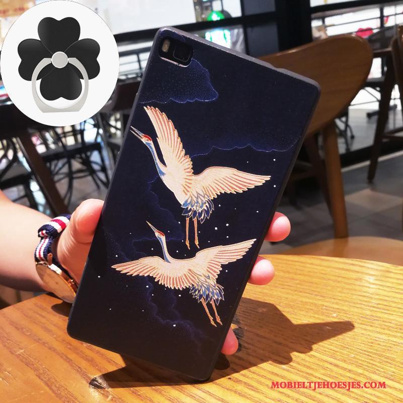 Huawei P8 Bescherming Trend Hoge Hoes Hoesje Kunst Siliconen