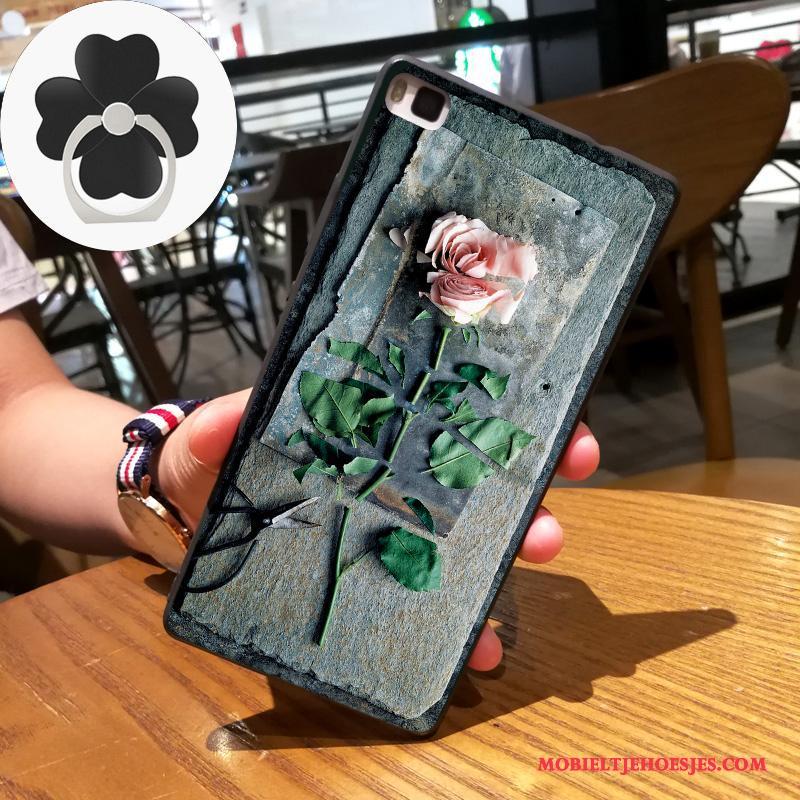 Huawei P8 Bescherming Trend Hoge Hoes Hoesje Kunst Siliconen