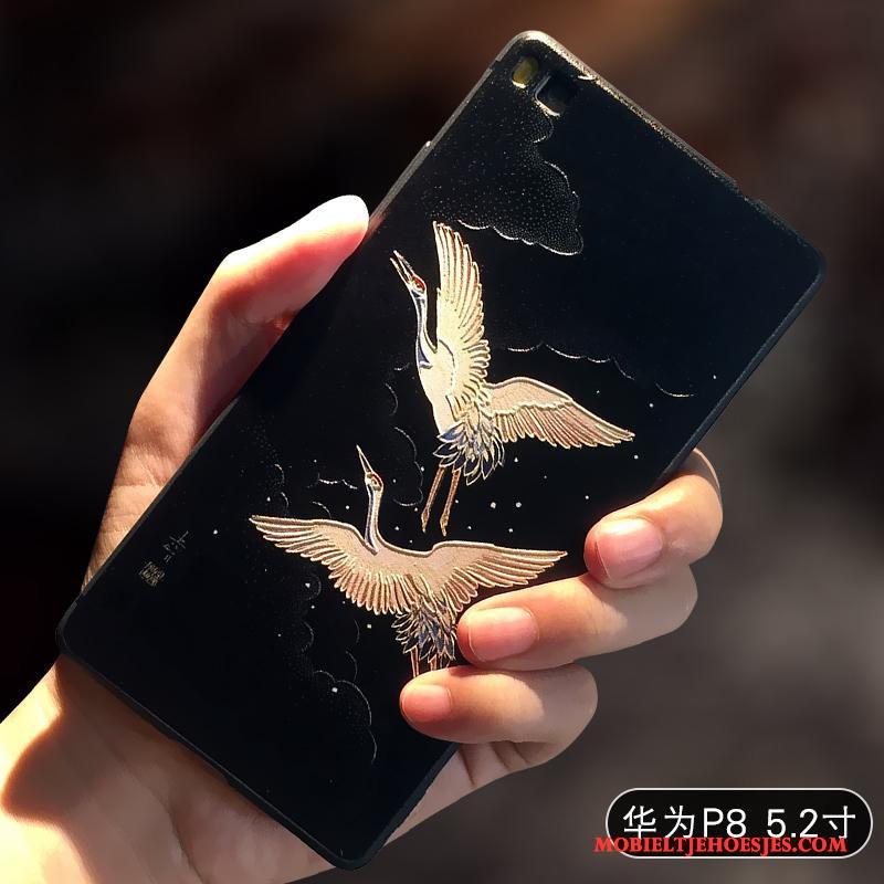 Huawei P8 Hoesje Geel Reliëf Hoge Zacht Anti-fall Scheppend Hoes