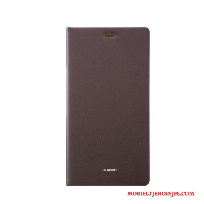 Huawei P8 Hoge Echte Hoes Rood Folio Mobiele Telefoon Hoesje Telefoon