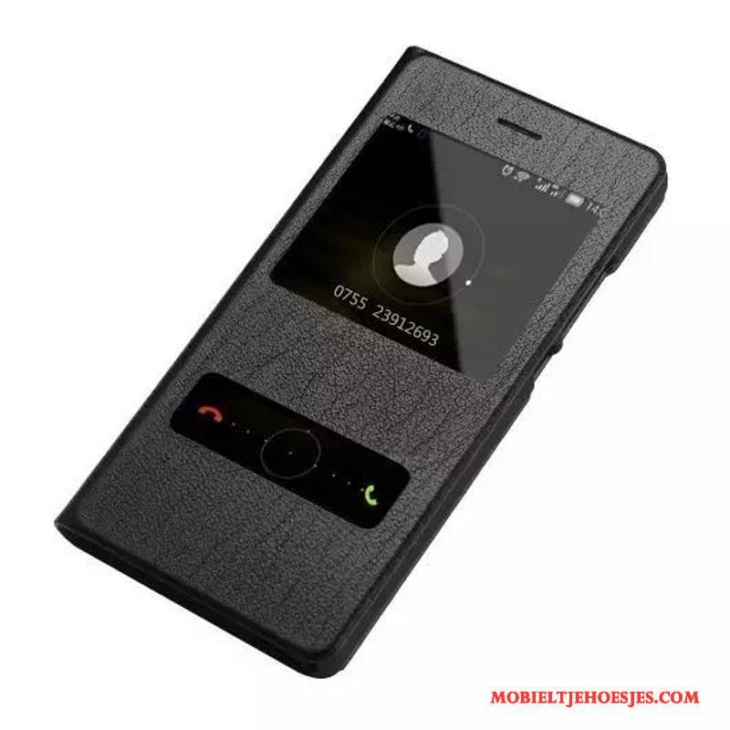 Huawei P8 Lite Bescherming Leren Etui Jeugd Koe Hoesje Mobiele Telefoon Bedrijf