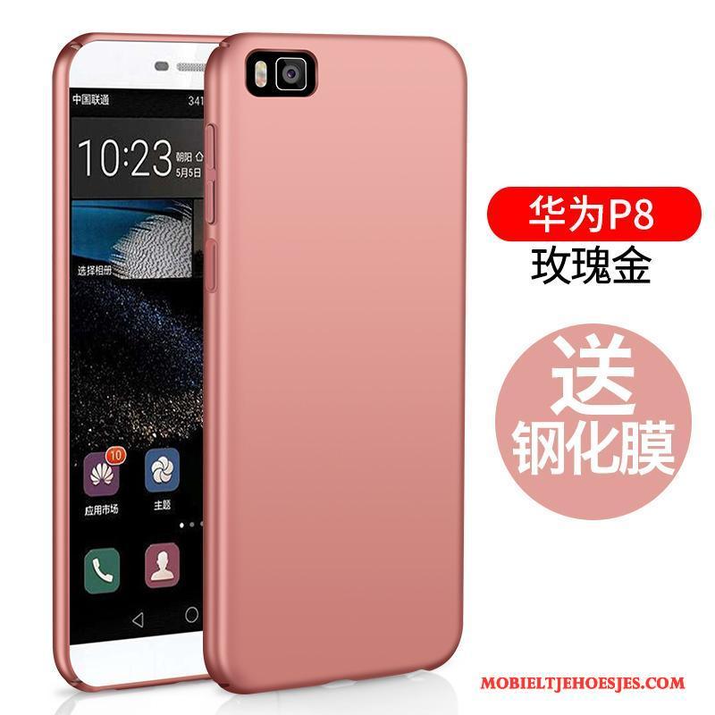 Huawei P8 Lite Hard All Inclusive Hoesje Telefoon Blauw Eenvoudige Hoge Schrobben