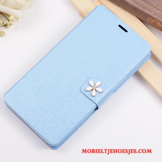 Huawei P8 Lite Hoes Jeugd Bescherming Lichtblauw Mobiele Telefoon Hoesje Telefoon Leren Etui