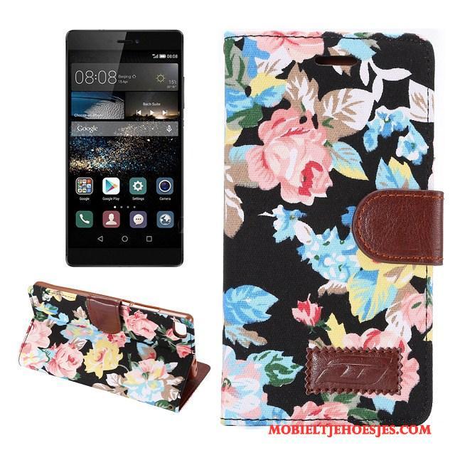 Huawei P8 Mobiele Telefoon Leren Etui Hoesje Telefoon Bescherming Rood