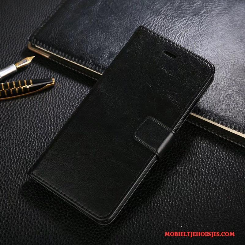 Huawei P9 Clamshell Hoesje Bescherming Leren Etui Echt Leer Anti-fall Zacht