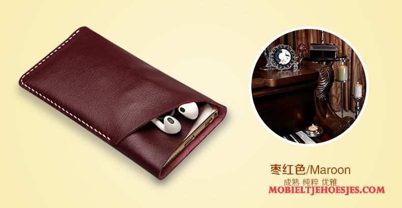 Huawei P9 Hoes Bescherming Hoesje Telefoon Leren Etui Mobiele Telefoon Echt Leer Nieuw