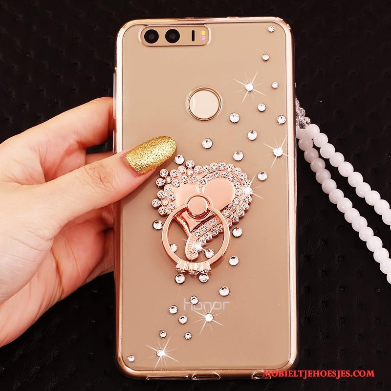 Huawei P9 Hoesje Ring Goud Hoes Siliconen Bescherming Anti-fall All Inclusive