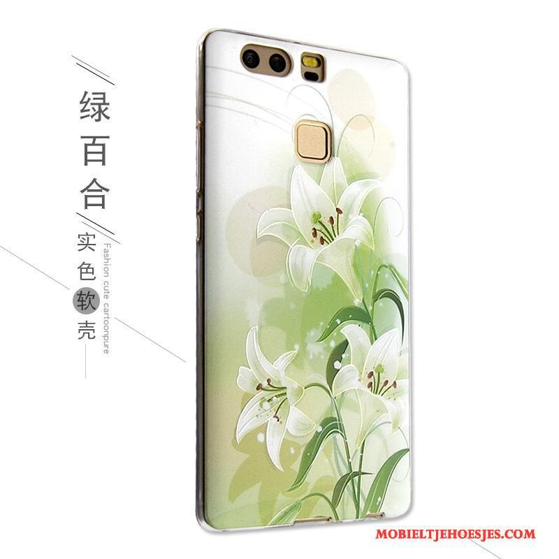 Huawei P9 Hoesje Telefoon Mooie Siliconen Bescherming Spotprent Zacht Reliëf