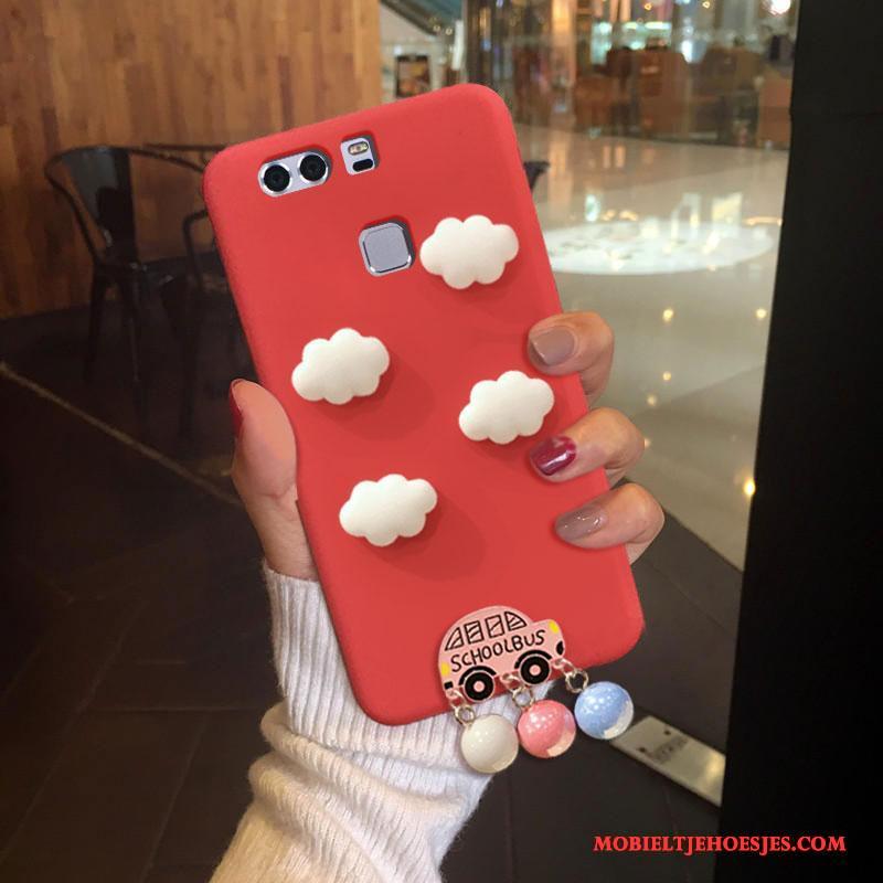 Huawei P9 Plus All Inclusive Anti-fall Hoesje Telefoon Trend Mooie Siliconen Rood