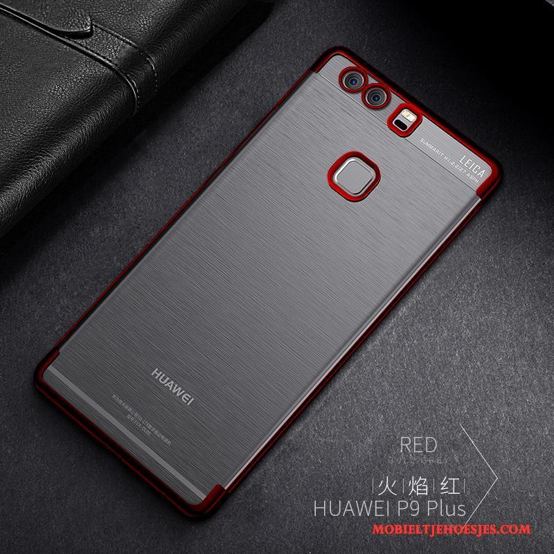Huawei P9 Plus All Inclusive Hoesje Telefoon Bescherming Mobiele Telefoon Doorzichtig Blauw Zacht