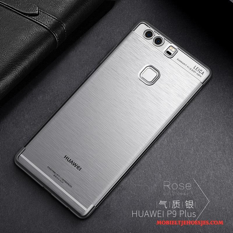 Huawei P9 Plus All Inclusive Hoesje Telefoon Bescherming Mobiele Telefoon Doorzichtig Blauw Zacht