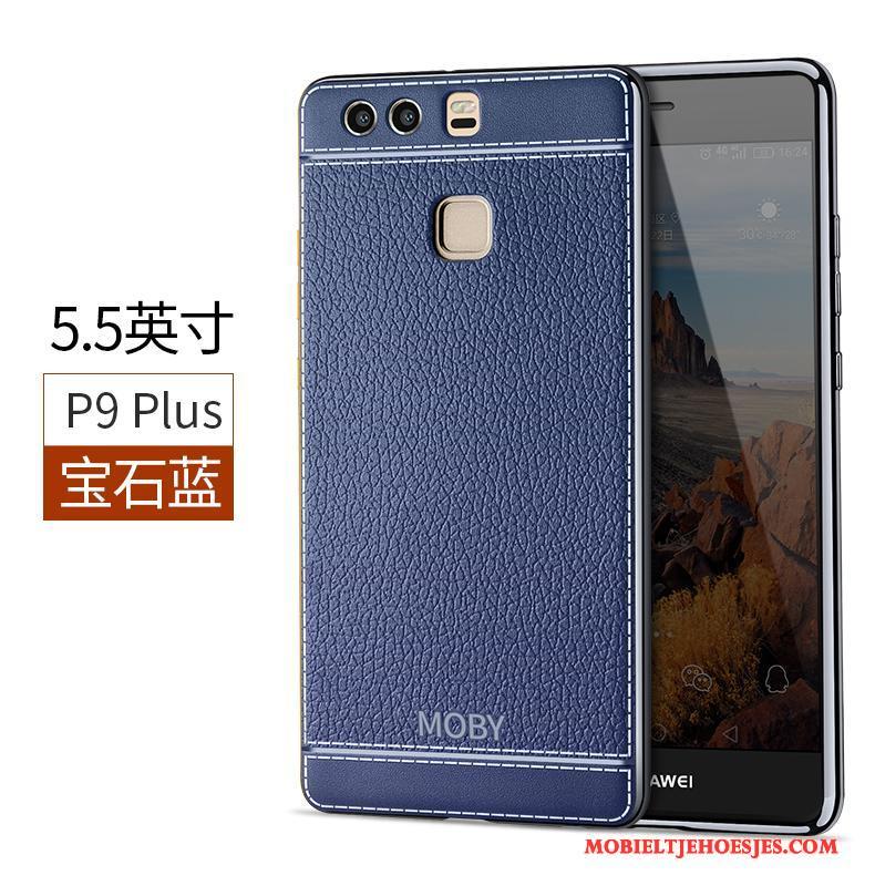 Huawei P9 Plus All Inclusive Rood Bescherming Hoesje Mobiele Telefoon Blauw Zacht