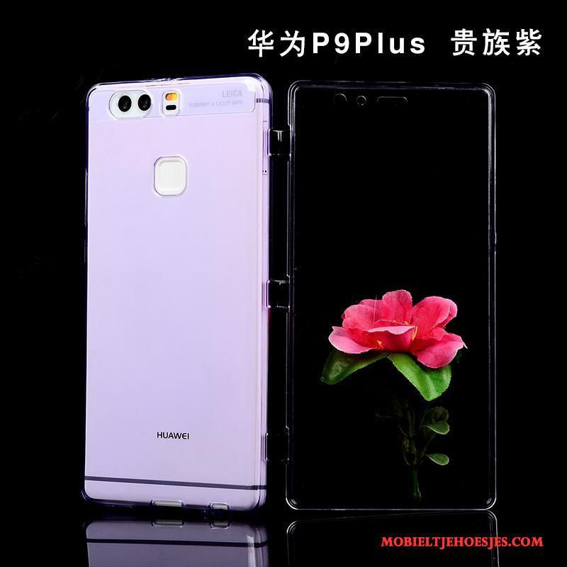 Huawei P9 Plus Hoesje Anti-fall Mobiele Telefoon All Inclusive Purper Zacht Hoes Bescherming