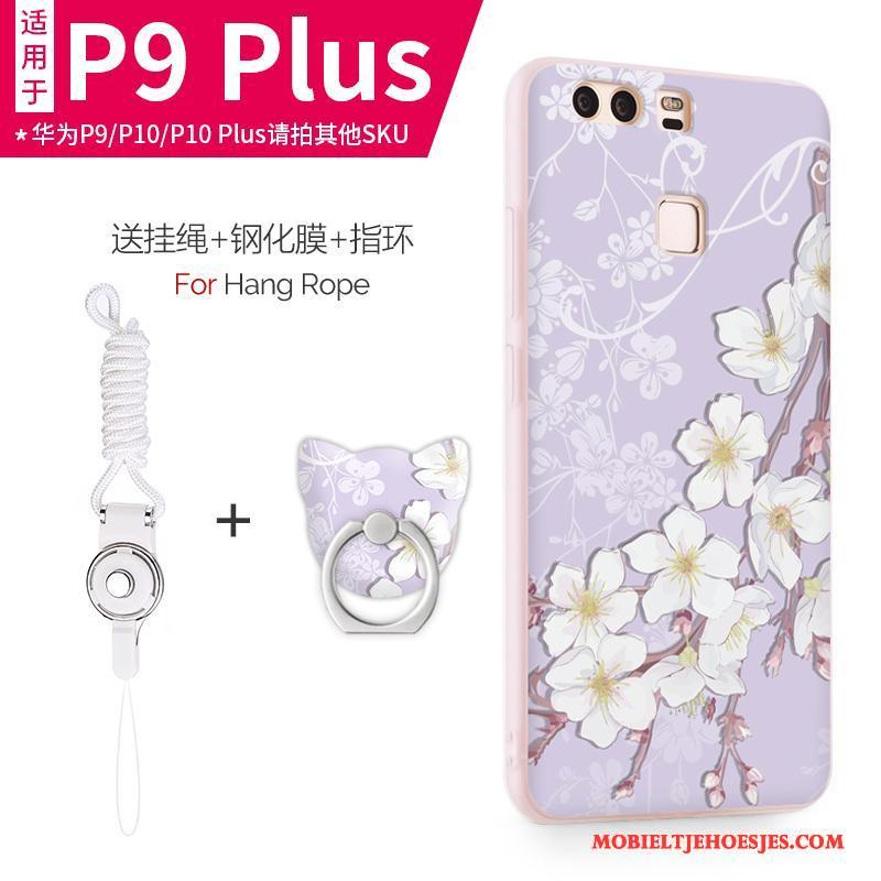 Huawei P9 Plus Hoesje Siliconen Anti-fall Mobiele Telefoon Roze Hoes Zacht All Inclusive