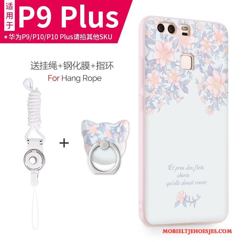 Huawei P9 Plus Hoesje Siliconen Anti-fall Mobiele Telefoon Roze Hoes Zacht All Inclusive