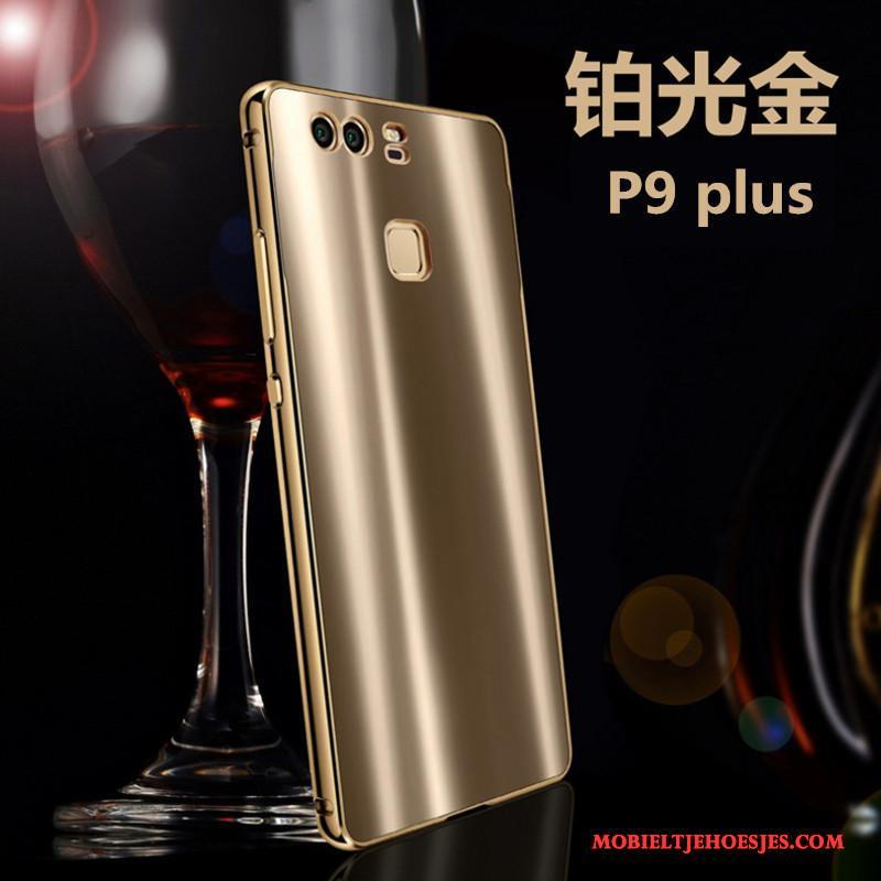 Huawei P9 Plus Hoesje Telefoon Metaal Bescherming Groen Anti-fall Jeugd Omlijsting