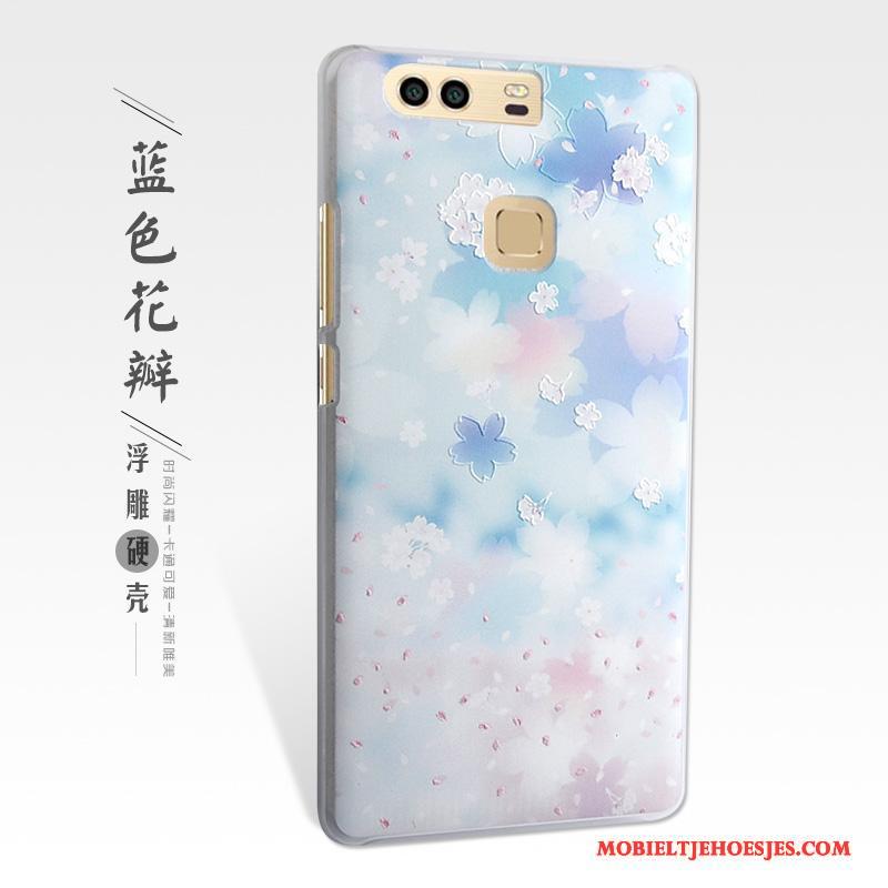 Huawei P9 Plus Hoesje Telefoon Reliëf Bescherming Roze