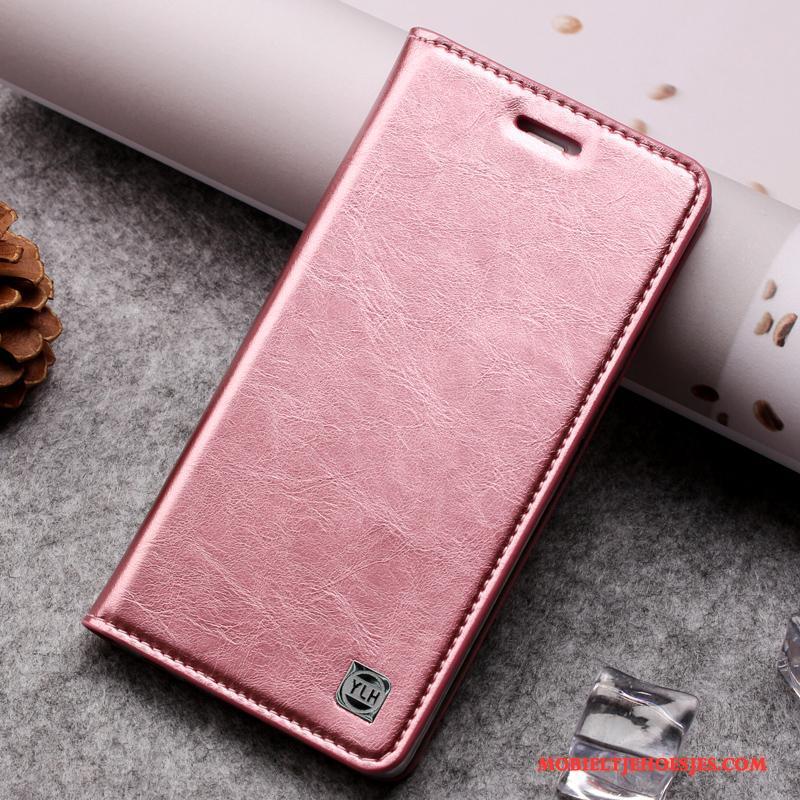 Huawei P9 Siliconen Folio Hoesje Telefoon Roze Mobiele Telefoon Leren Etui Nieuw
