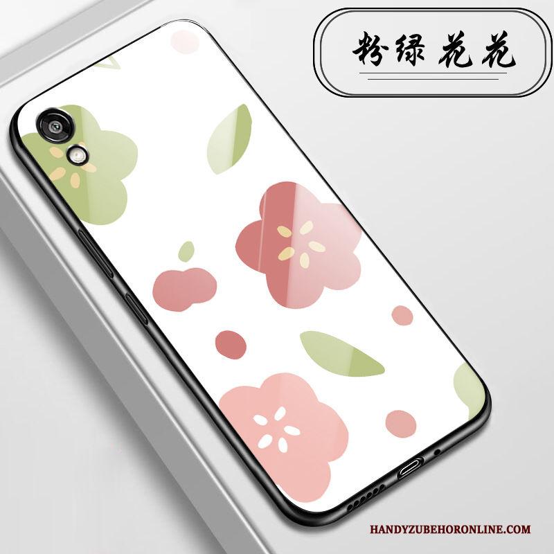 Huawei Y5 2019 Hoesje Telefoon Spotprent Mini Zacht Roze Bescherming Glas