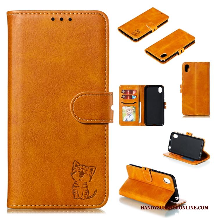 Huawei Y5 2019 Leren Etui Portemonnee Folio Hoesje Telefoon