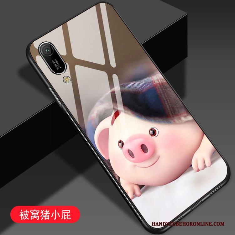 Huawei Y6 2019 All Inclusive Persoonlijk Spotprent Mini Hoesje Telefoon Spiegel Anti-fall
