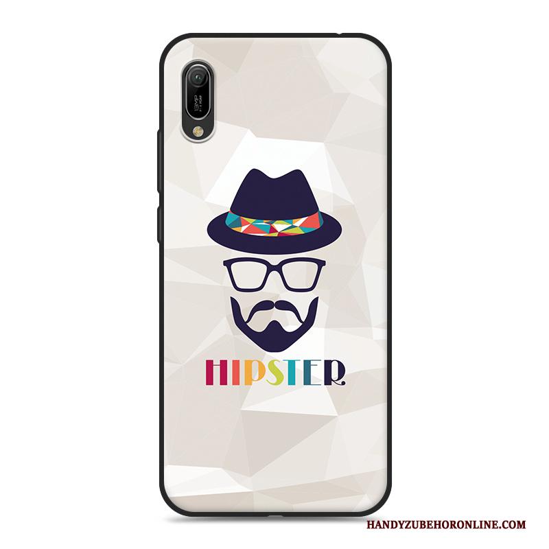 Huawei Y6 2019 Hanger Mobiele Telefoon Rood Spotprent Hoesje Zacht Telefoon