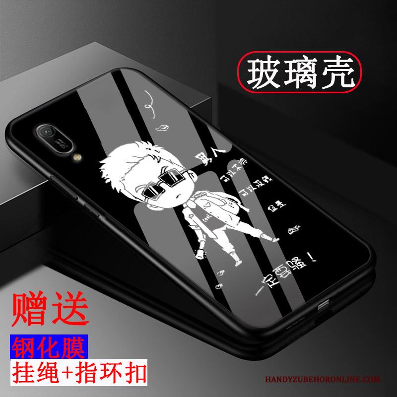 Huawei Y6 2019 Hoesje Pas All Inclusive Hoes Patroon Schrobben Tempereren Mobiele Telefoon