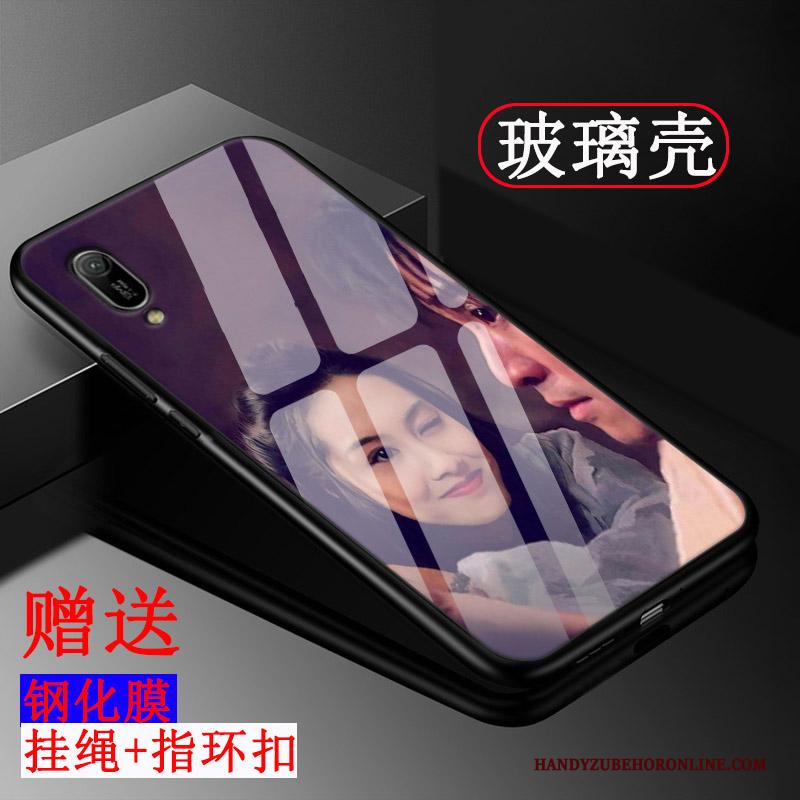 Huawei Y6 2019 Hoesje Pas All Inclusive Hoes Patroon Schrobben Tempereren Mobiele Telefoon