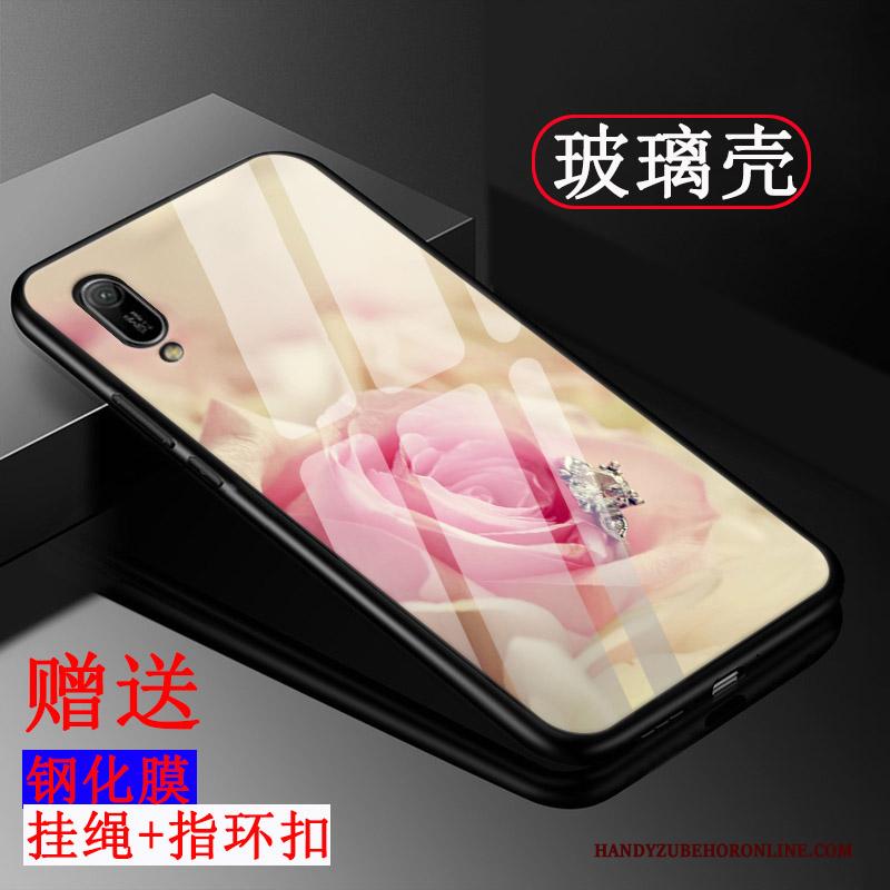 Huawei Y6 2019 Hoesje Pas All Inclusive Hoes Patroon Schrobben Tempereren Mobiele Telefoon