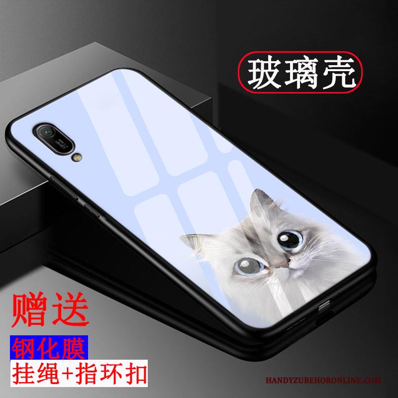 Huawei Y6 2019 Hoesje Pas All Inclusive Hoes Patroon Schrobben Tempereren Mobiele Telefoon