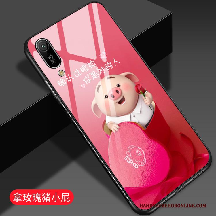 Huawei Y6 2019 Hoesje Telefoon Lovers Mooie Spotprent Spiegel Net Red Super