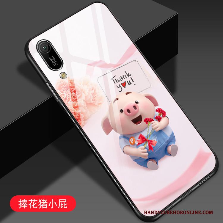 Huawei Y6 2019 Hoesje Telefoon Lovers Mooie Spotprent Spiegel Net Red Super
