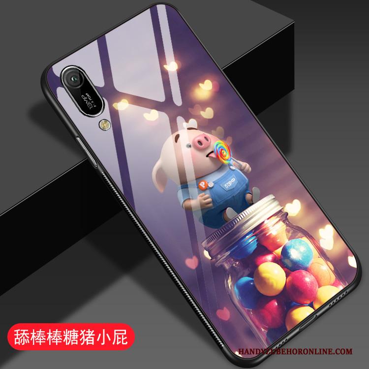 Huawei Y6 2019 Hoesje Telefoon Lovers Mooie Spotprent Spiegel Net Red Super