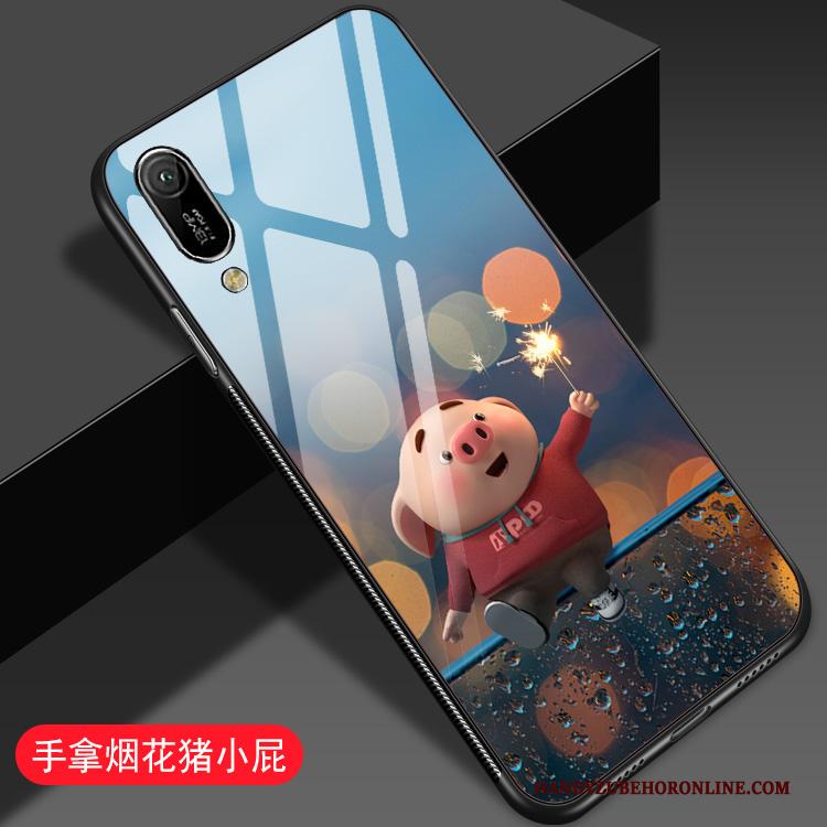 Huawei Y6 2019 Hoesje Telefoon Lovers Mooie Spotprent Spiegel Net Red Super