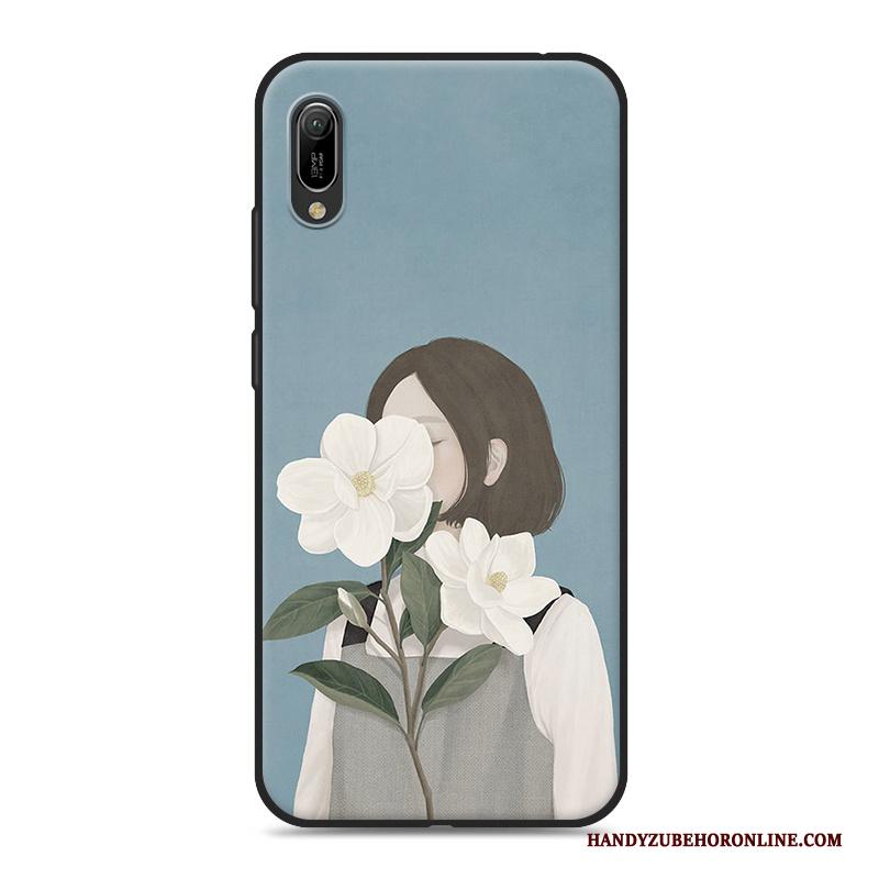 Huawei Y6 2019 Kunst Hoesje Telefoon Mini Vers Roze