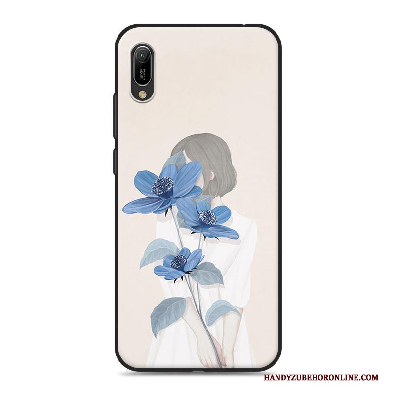 Huawei Y6 2019 Kunst Hoesje Telefoon Mini Vers Roze