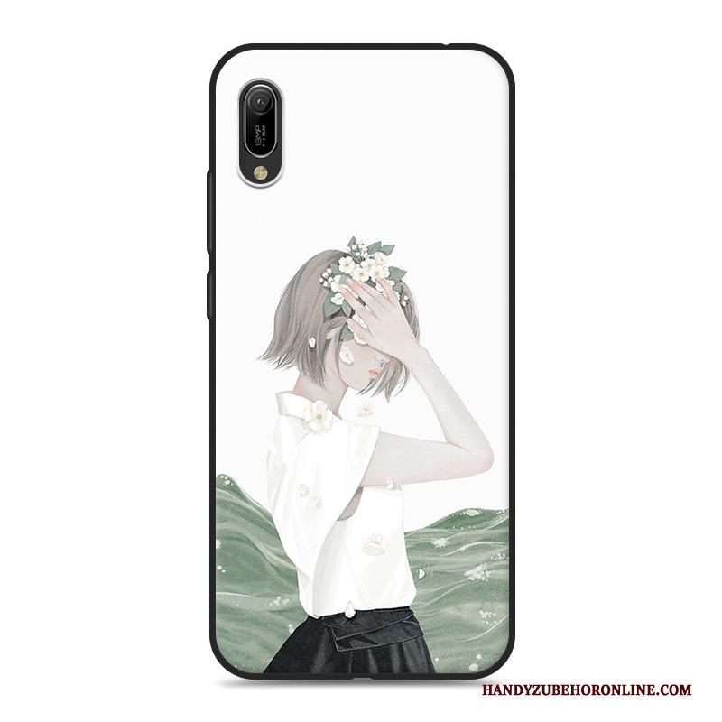 Huawei Y6 2019 Kunst Hoesje Telefoon Mini Vers Roze