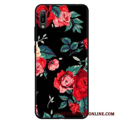 Huawei Y6 2019 Roze Hoes Vers Mobiele Telefoon Anti-fall Hoesje Zacht