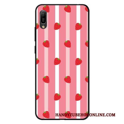 Huawei Y6 2019 Roze Hoes Vers Mobiele Telefoon Anti-fall Hoesje Zacht