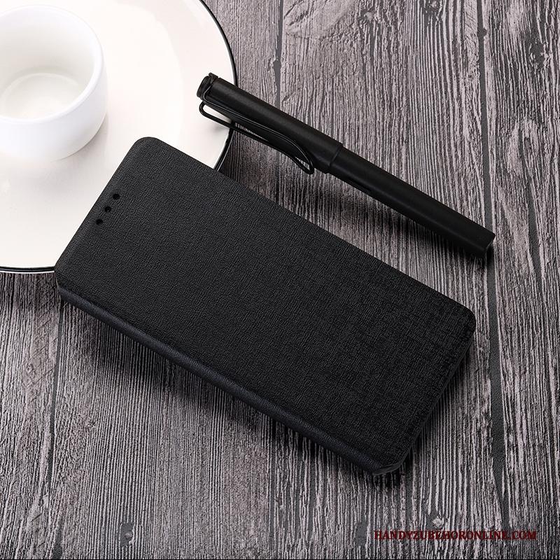 Huawei Y6 2019 Siliconen Leren Etui Hoesje Telefoon Mobiele Telefoon Clamshell Anti-fall Trendy Merk