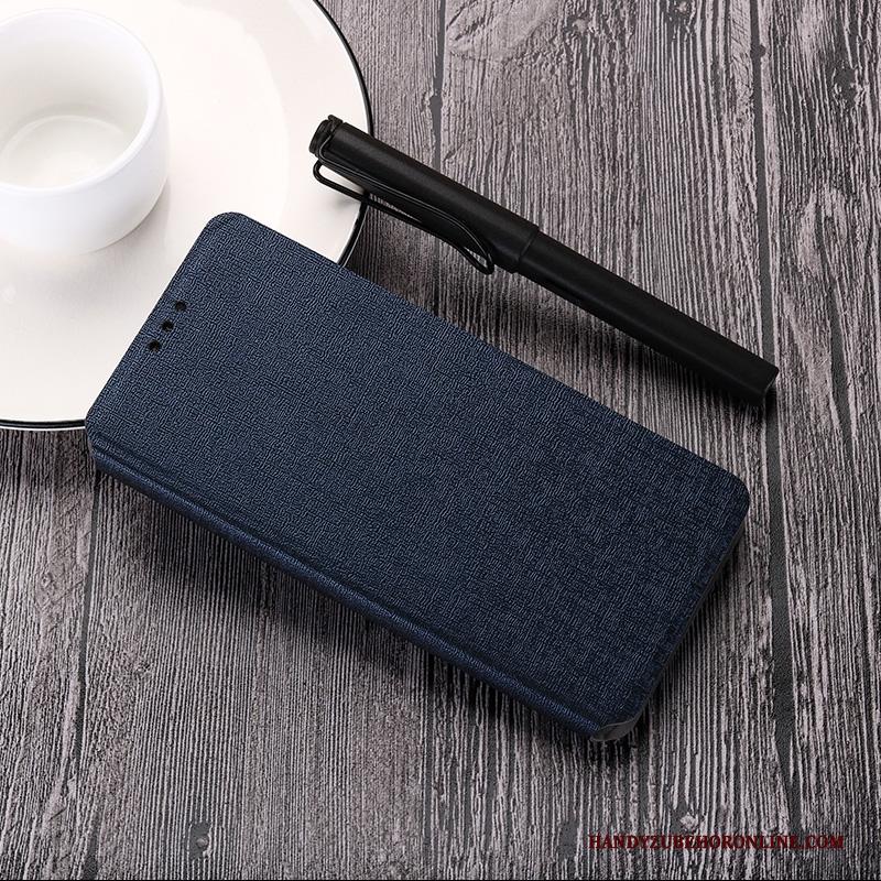 Huawei Y6 2019 Siliconen Leren Etui Hoesje Telefoon Mobiele Telefoon Clamshell Anti-fall Trendy Merk